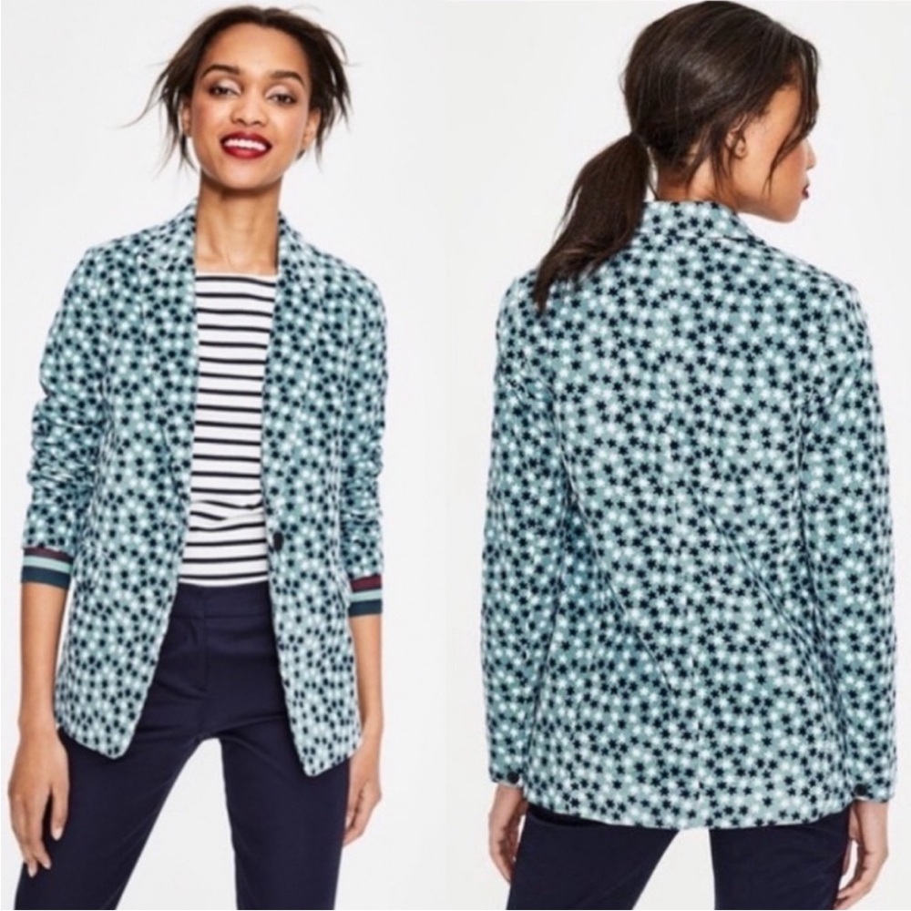 NWT Boden Oxshott Cord Blazer Heritage Blue Stars